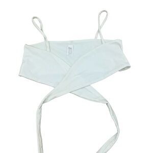 White tie front/wrap bikini top
